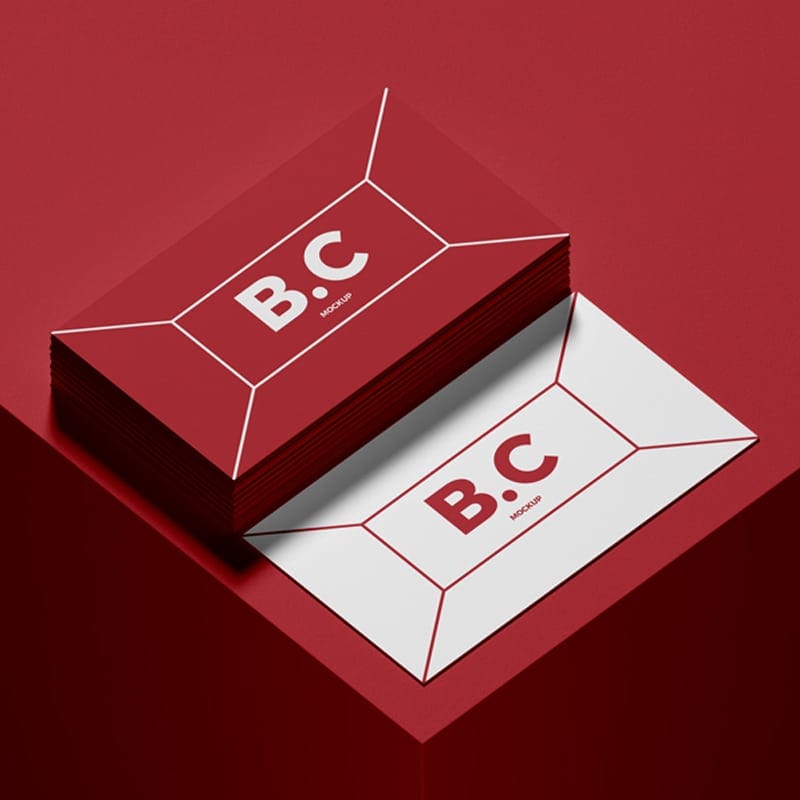 Free PSD Business Cards Mockup