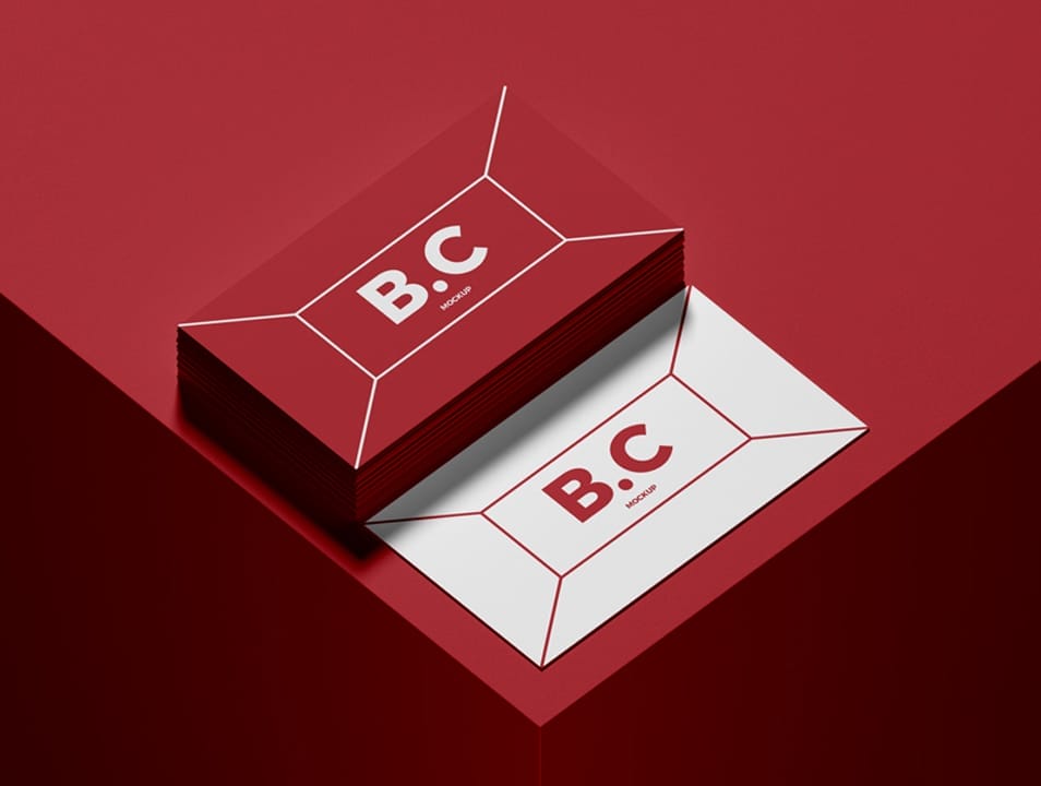 Free PSD Business Cards Mockup