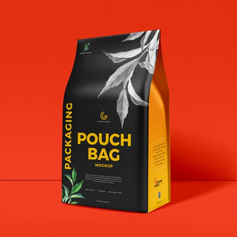 Free Packaging Pouch Bag Mockup