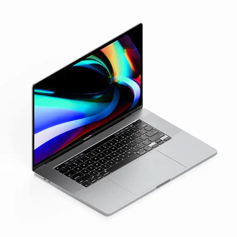 Isometric MacBook Pro 16 Inch Mockup