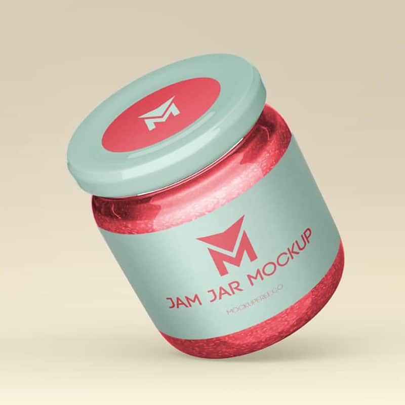 Jam Jar Free PSD Mockups