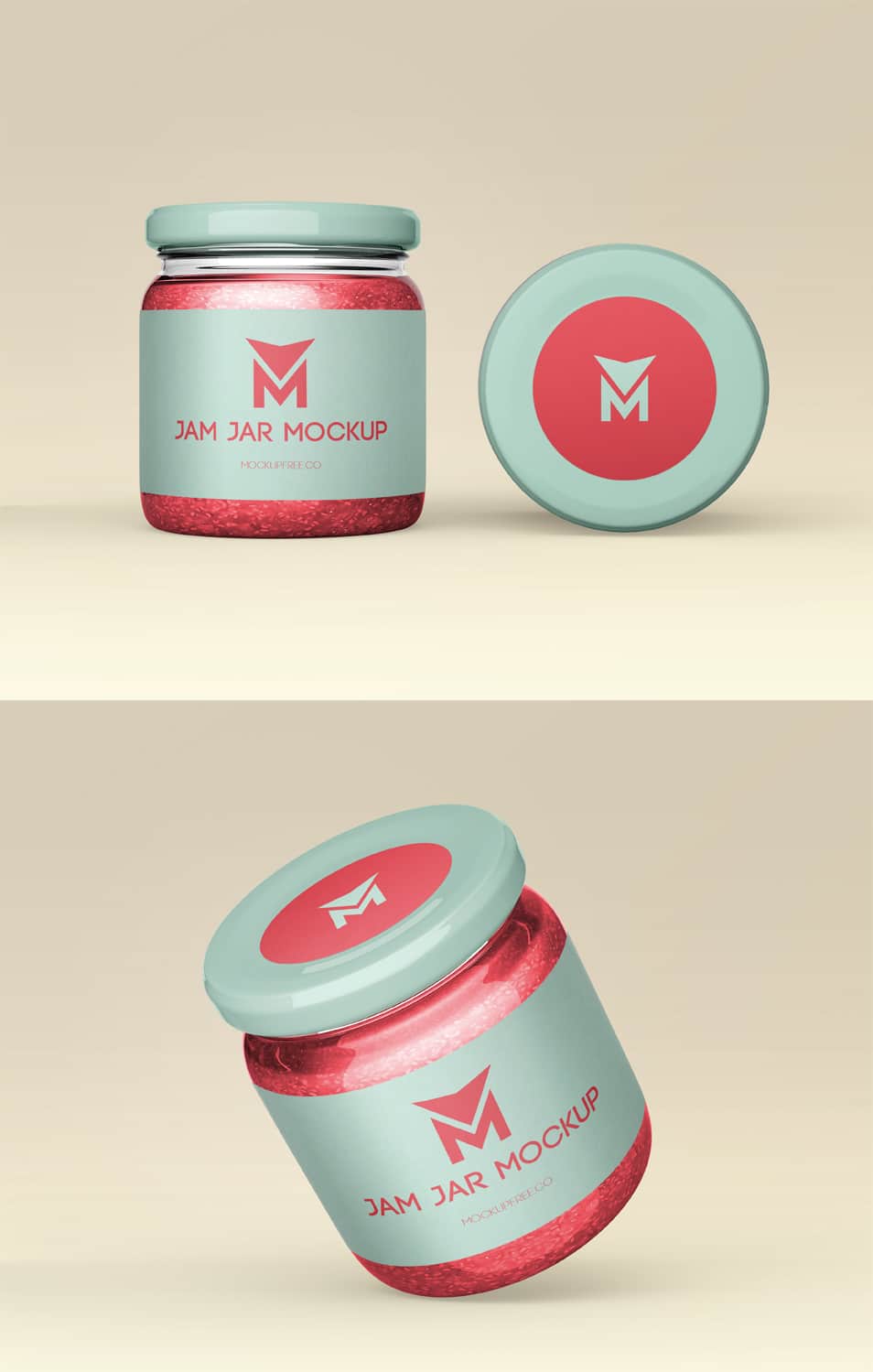 Jam Jar Free PSD Mockups