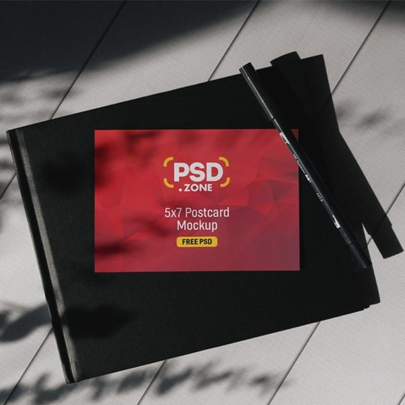 Landscape Postcard Outdoor Mockup