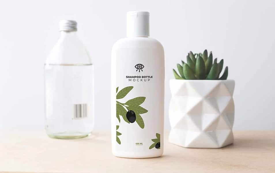 Shampoo Bottle Mockup