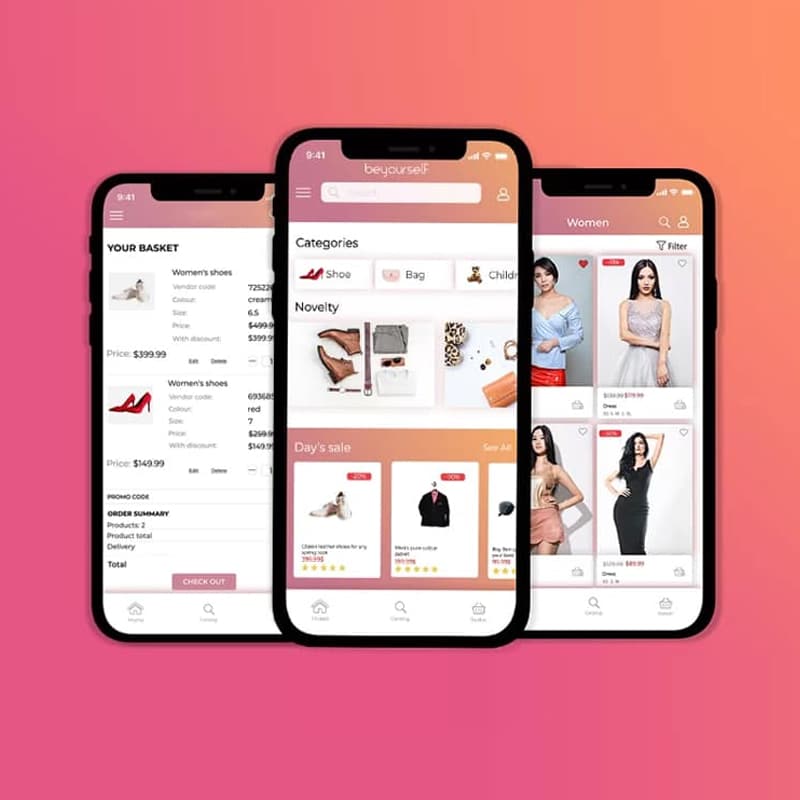 Shopping App UI Mockup