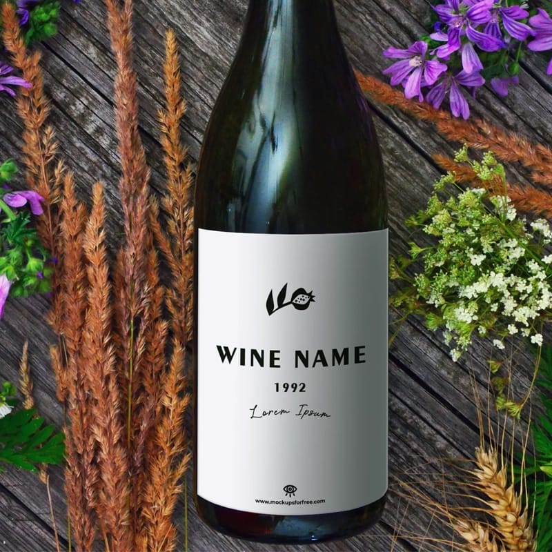 Wine Bottle Mockup