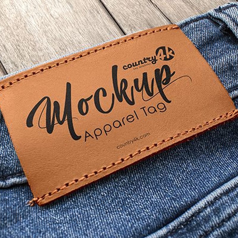 2 Free Apparel Tag MockUps