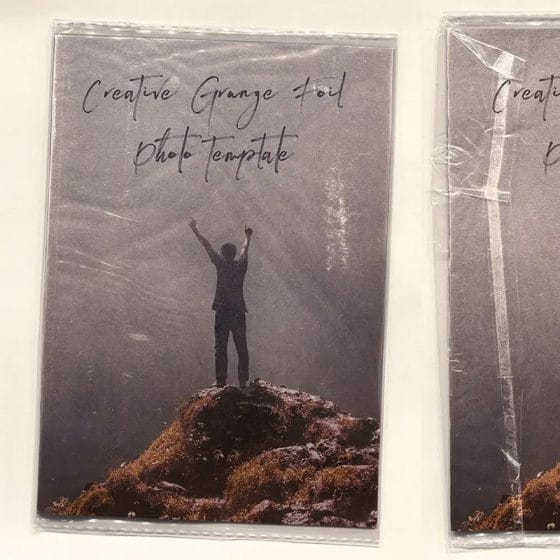 2 Free Grunge Foil Photo Mockups