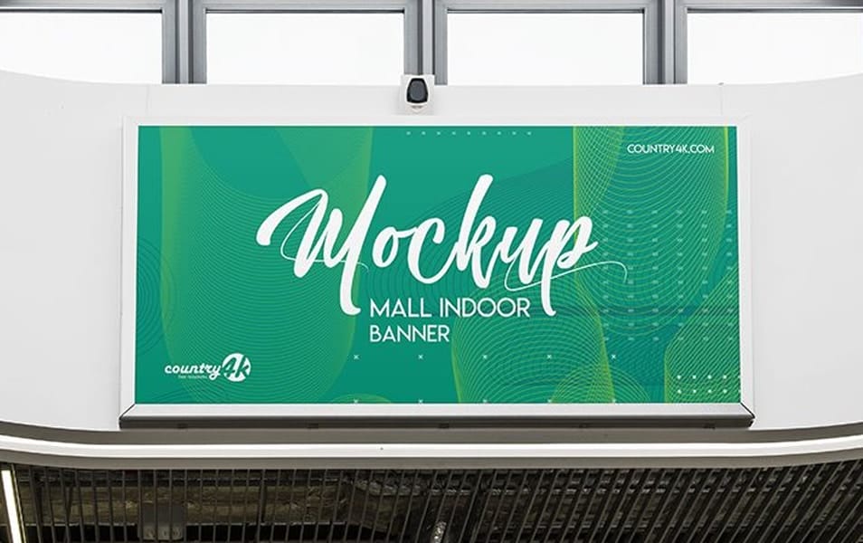 3 Free Mall Indoor Banner MockUps