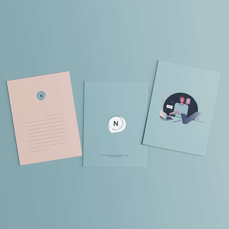 3 Postcard Mockups