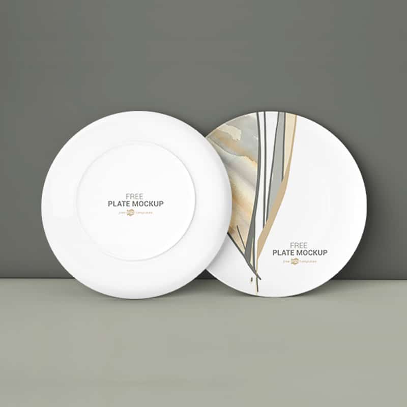 4 Free Plate Mockups