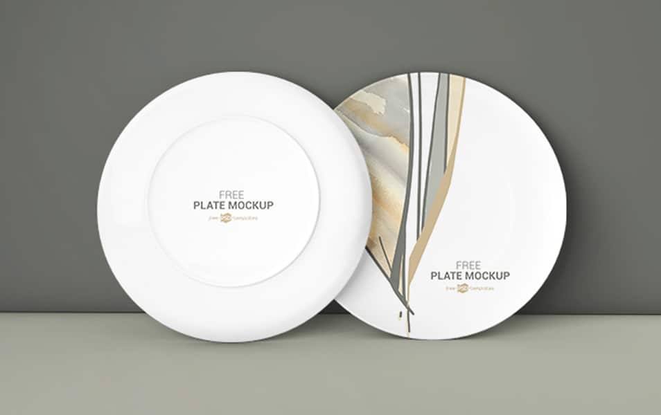 4 Free Plate Mockups