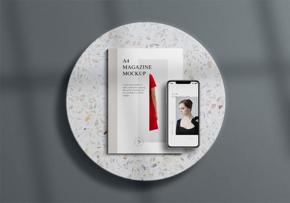 A4 Magazine Mockup