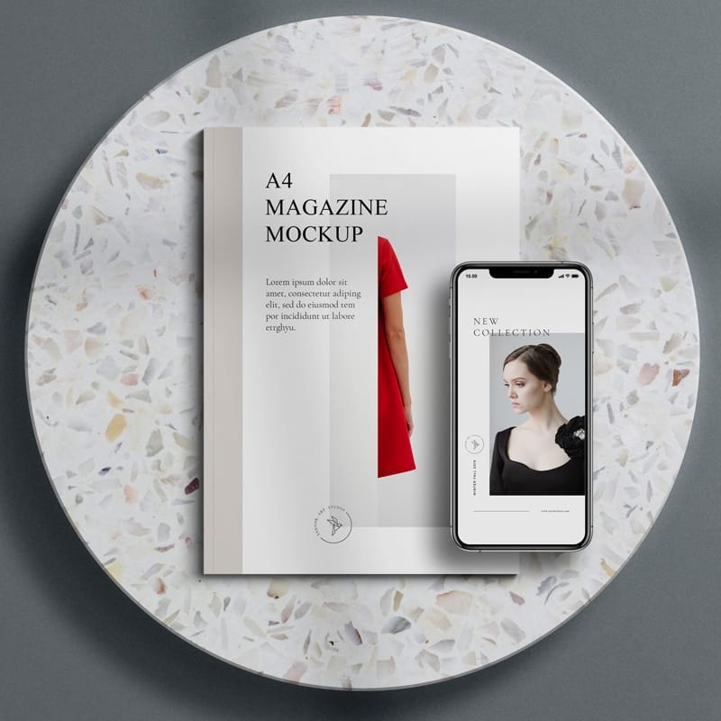 A4 Magazine Mockup