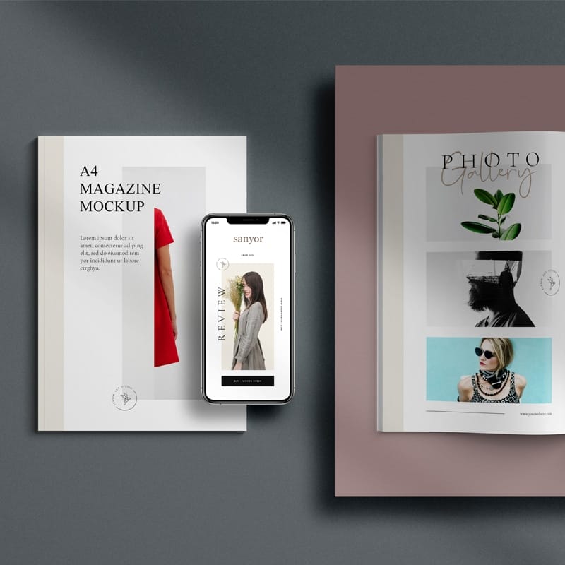 A4 Magazine Mockup
