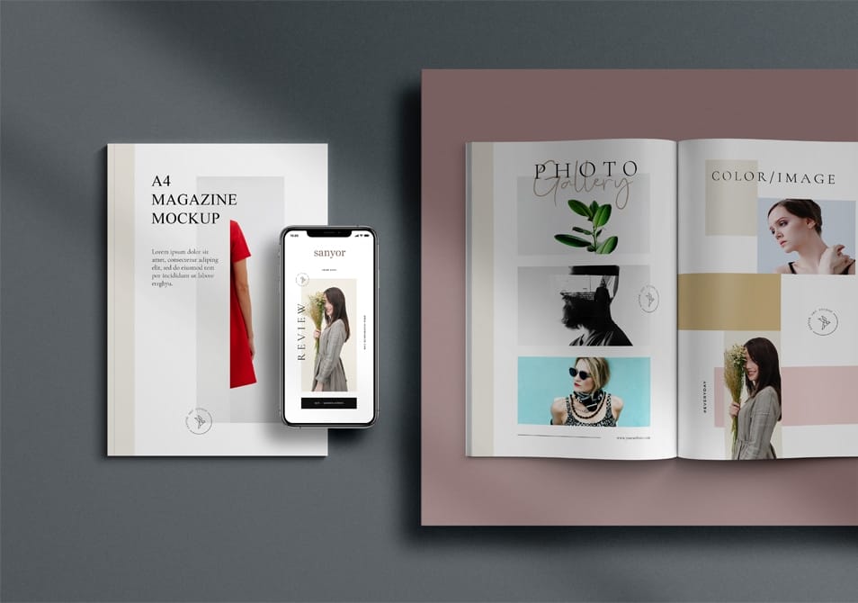 A4 Magazine Mockup