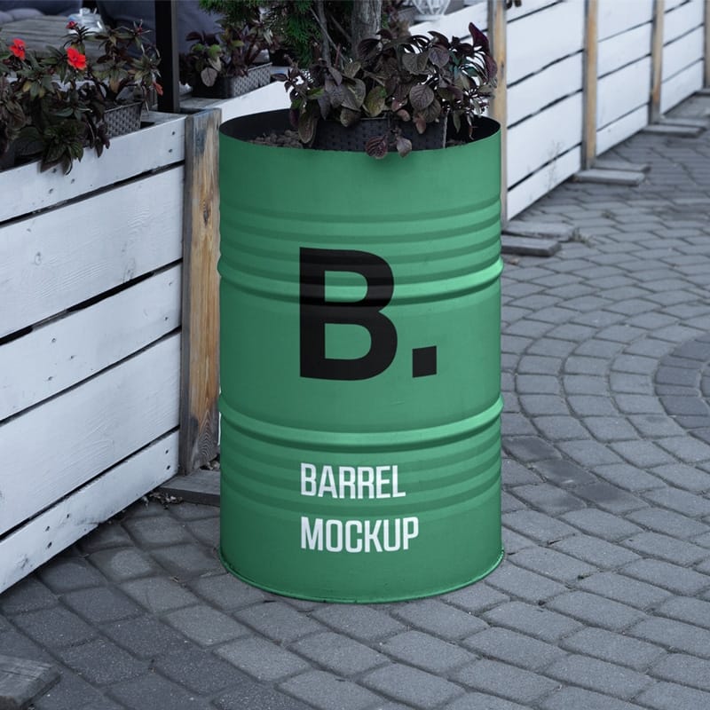 Barrel Mockup