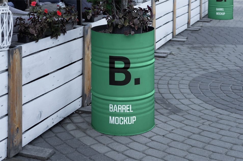 Barrel Mockup