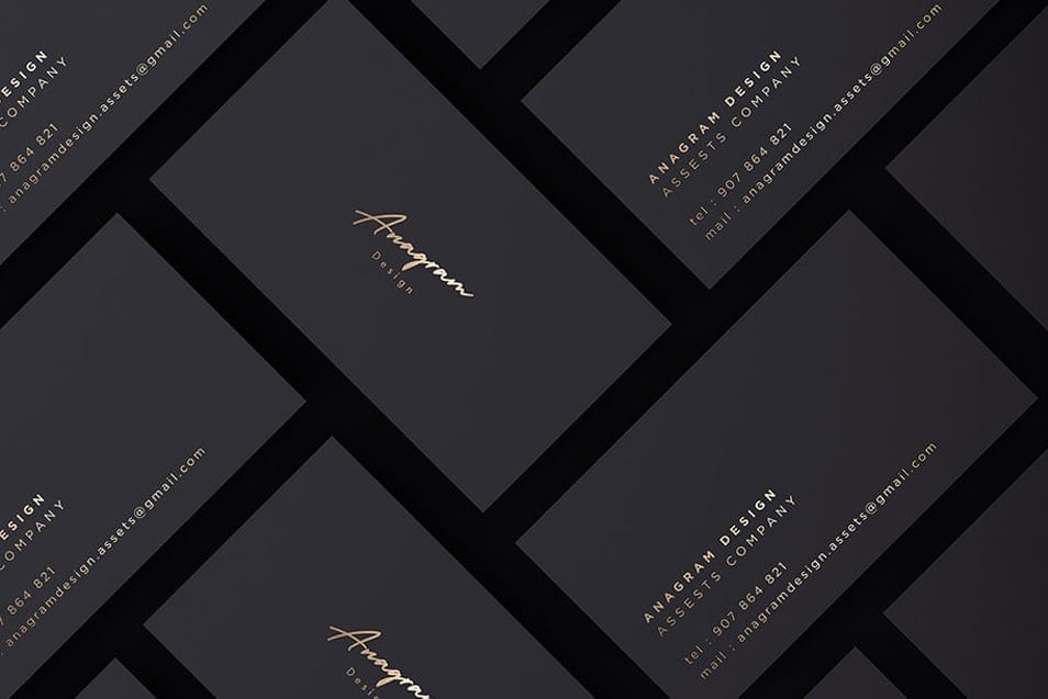 Black & Gold Branding Mockup