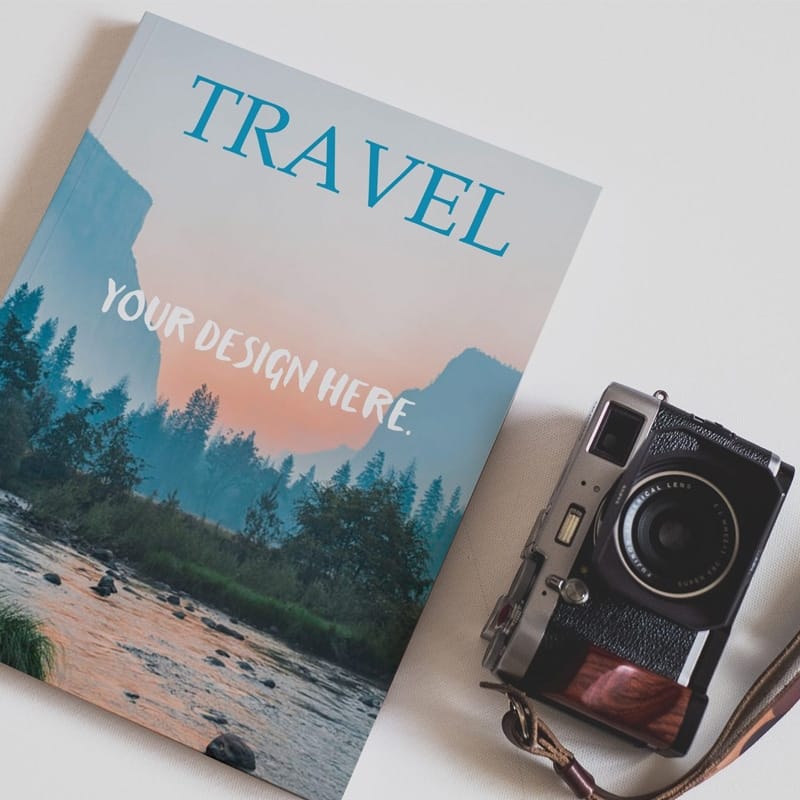 Book Next to Photo Camera Mockup