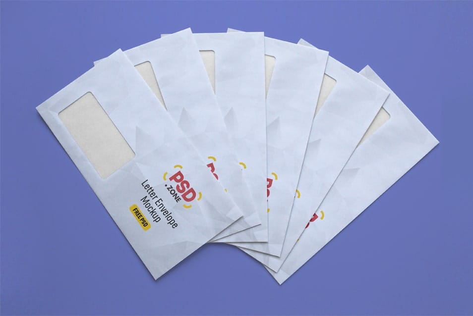 Corporate Brand Letter Envelope Mockup PSD