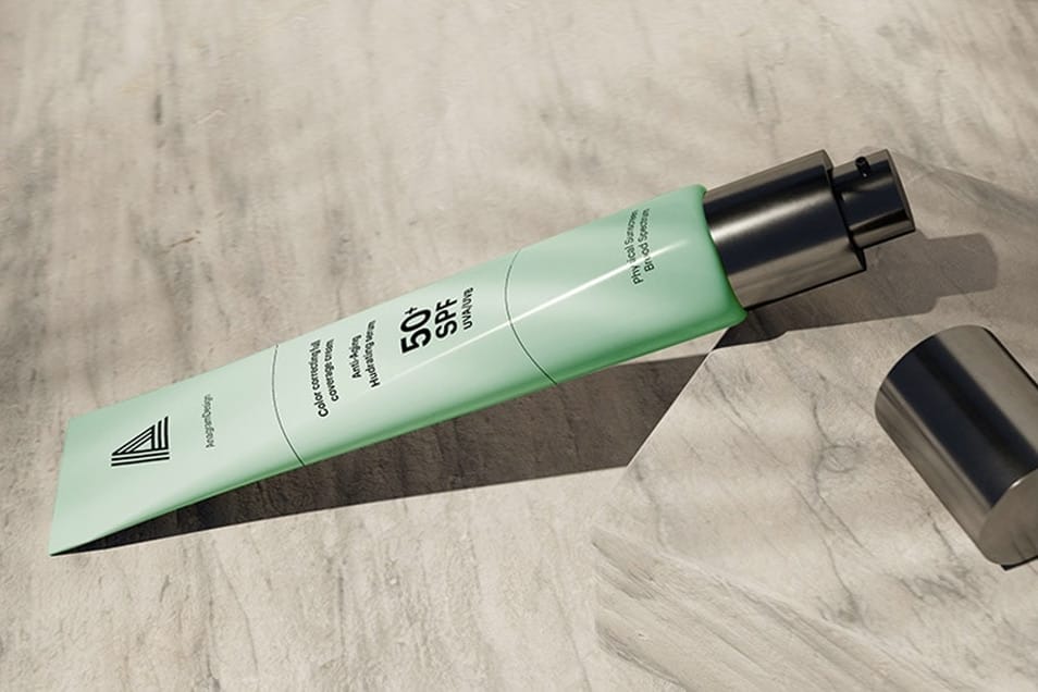 Cosmetic Cream Tube Mockup