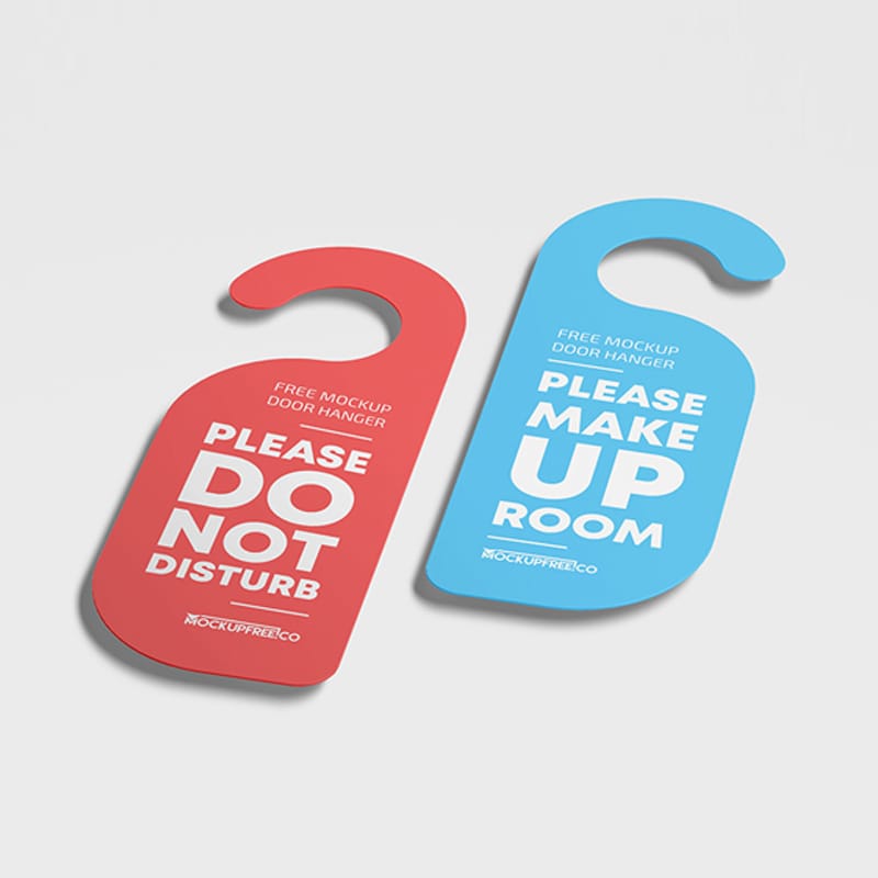 Door Hanger Free PSD Mockups