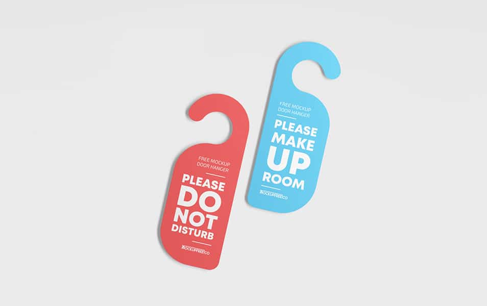 Door Hanger Free PSD Mockups