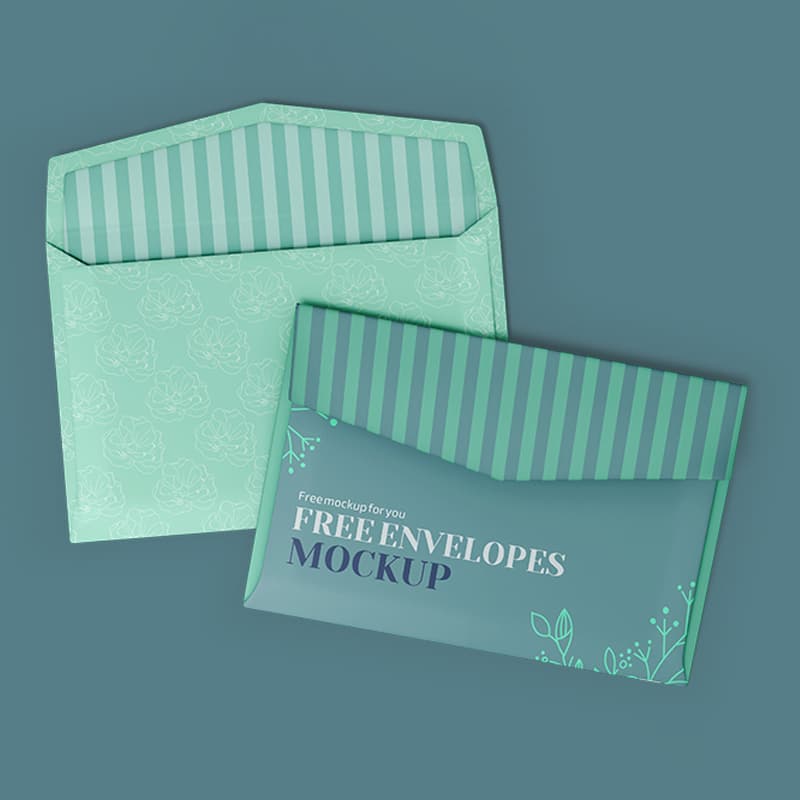 Envelopes Free PSD Mockups