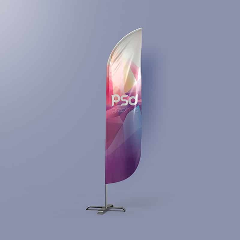 Feather Flag Banner Mockup