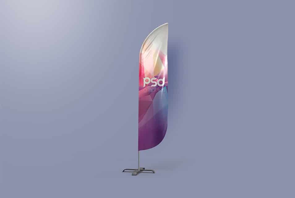 Feather Flag Banner Mockup