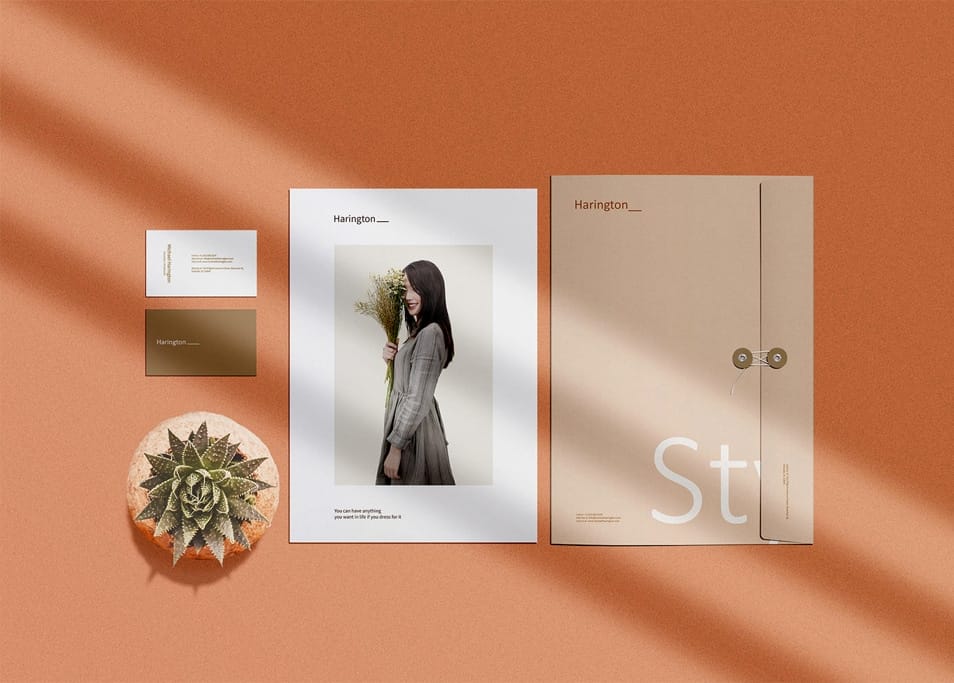 Folder Stationery Branding Mockup