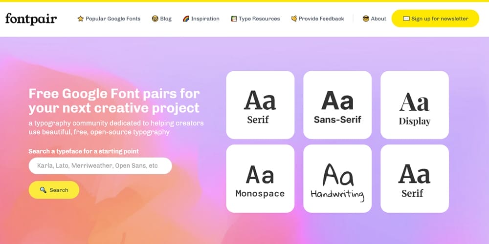 Remarkable New Font Pairing Tools for Designers 15 Fontpair