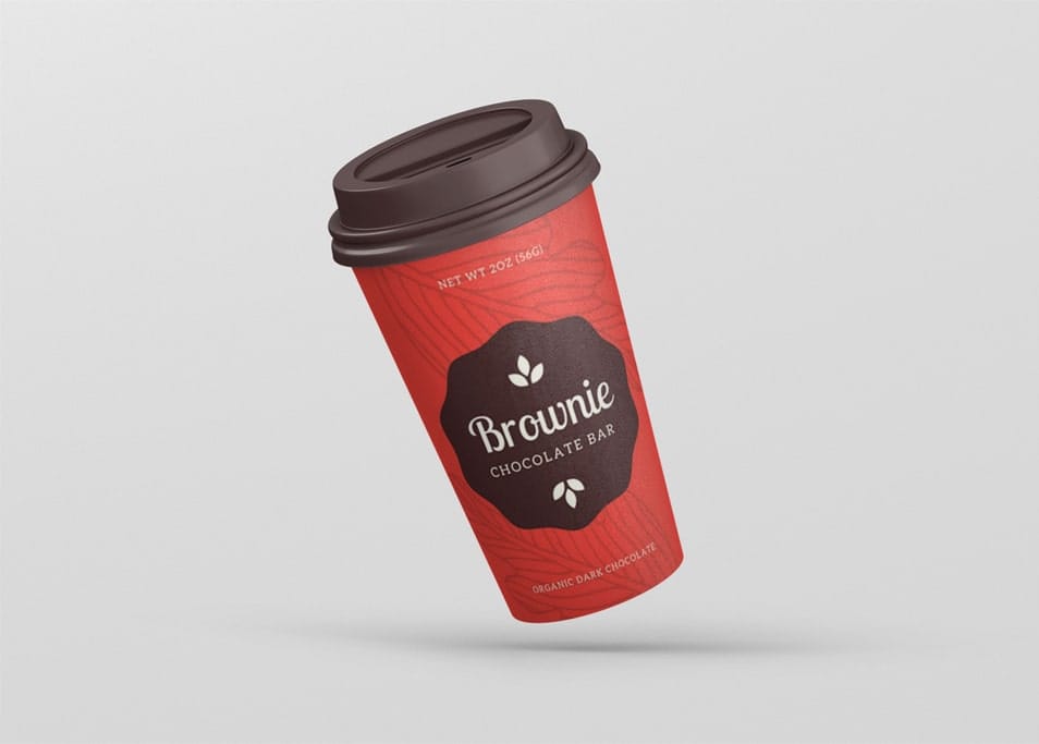 Free Beautiful Mojito Juice Glass Label Mockup