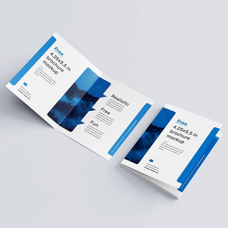 Free Bifold Brochure Mockup