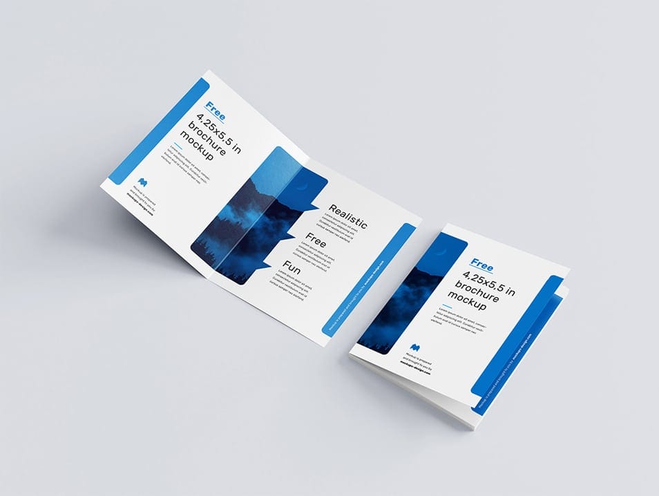 Free Bifold Brochure Mockup