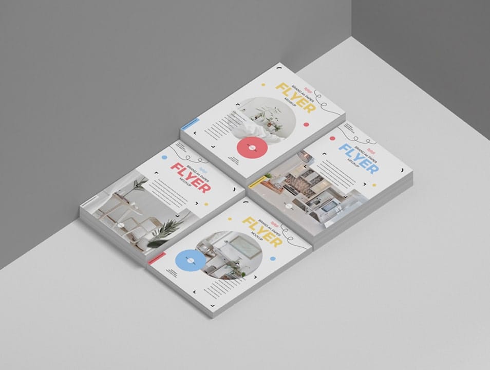 Free Brand A4 Paper Flyer Mockup