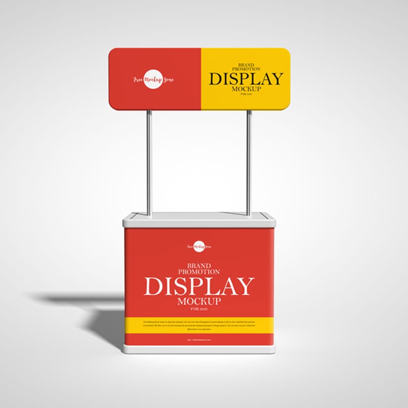 Free Brand Promotion Display Mockup