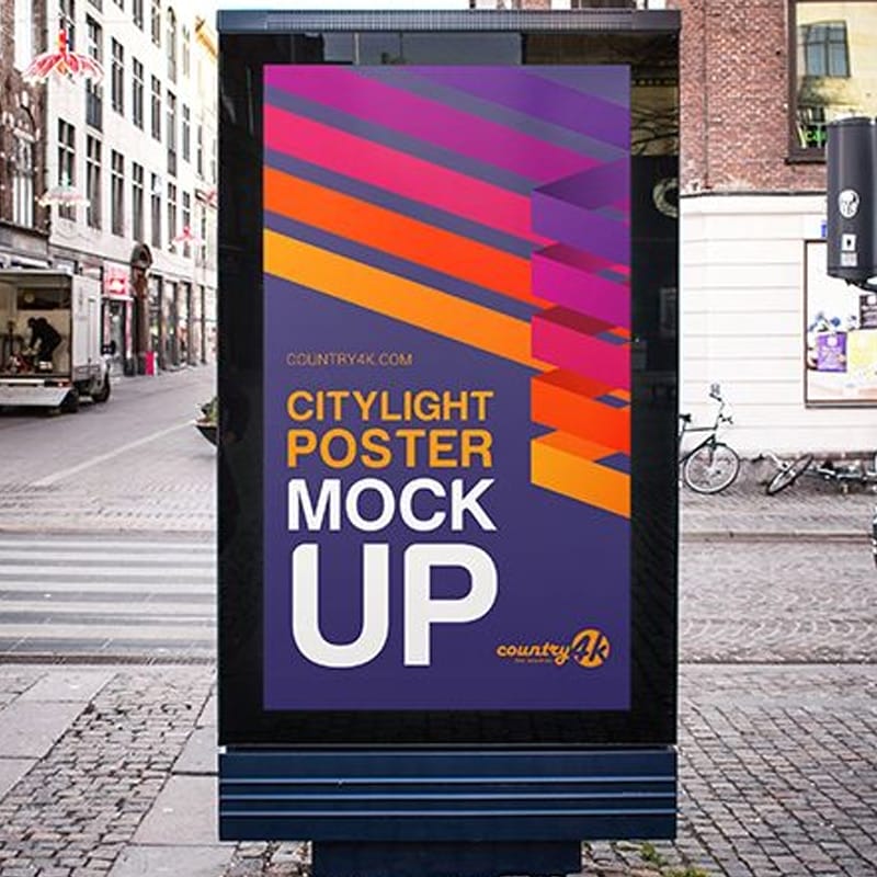 Free Citylight Poster MockUp » CSS Author