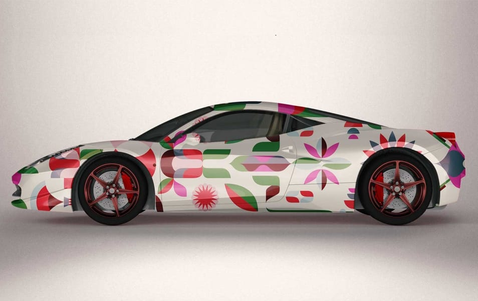 Free Class A Ferrari Design Mockup