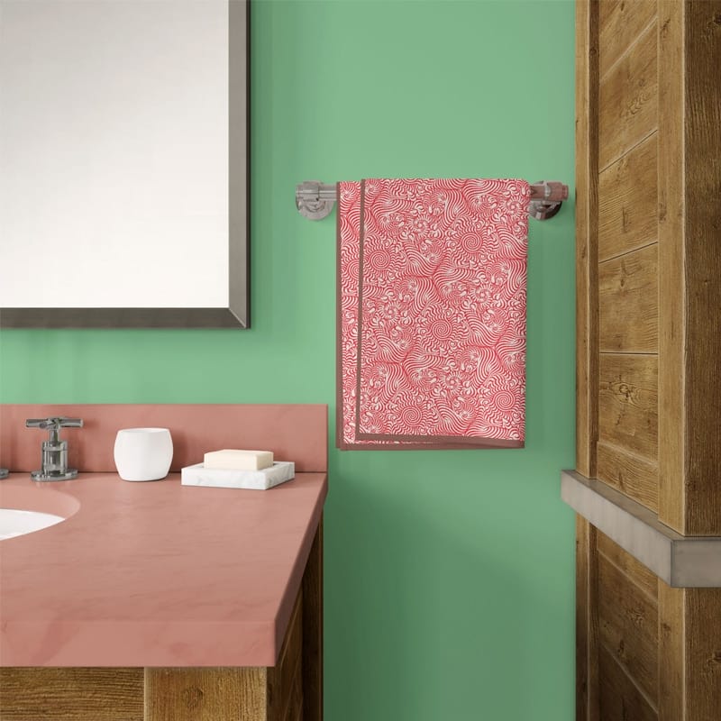 Free Designer Bath Towels Artwork Mockup