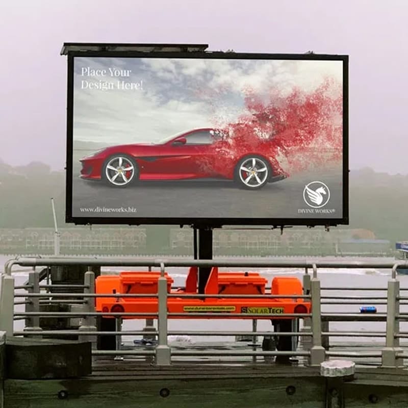 Free Outdoor Advertisement Billboard Mockup