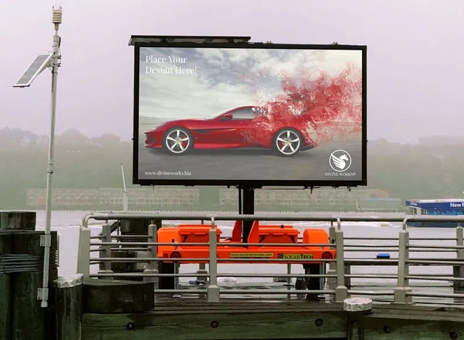 Free Outdoor Advertisement Billboard Mockup