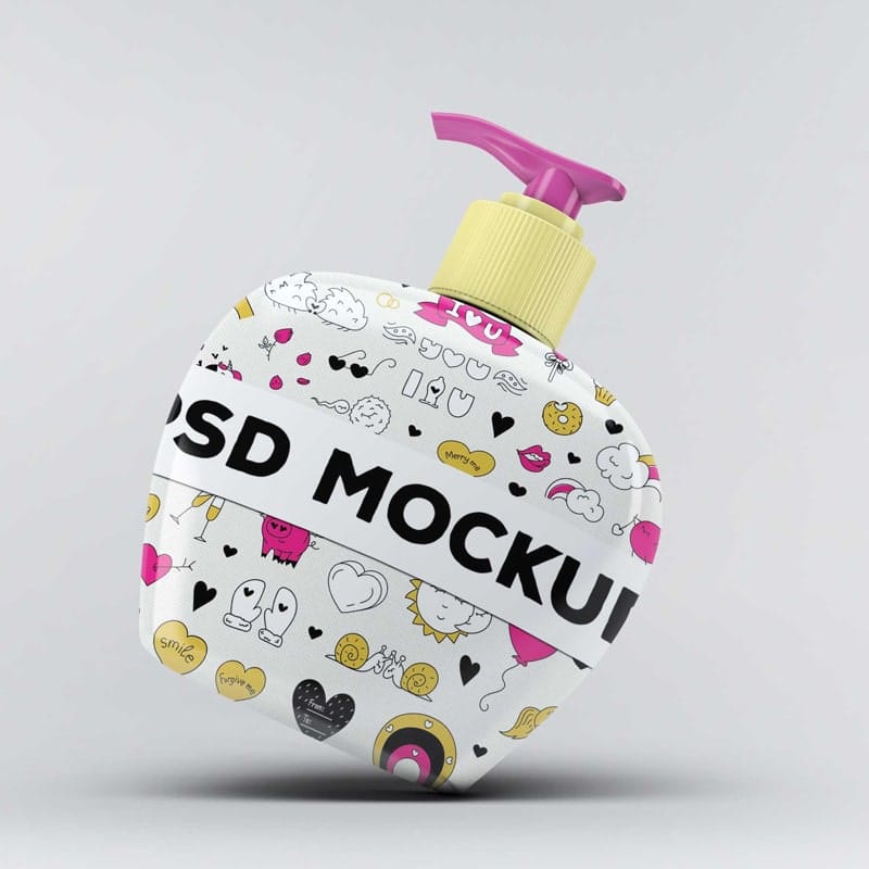 Free Perfume Label Mockup Template