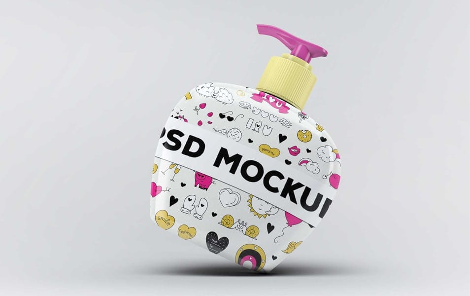 Free Perfume Label Mockup Template