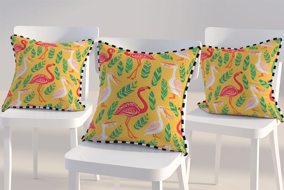 Free Pillow Design Mockup