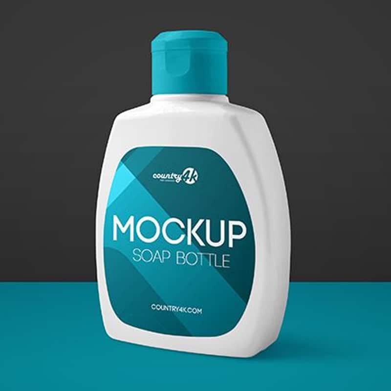 Free Soap Bottle MockUp