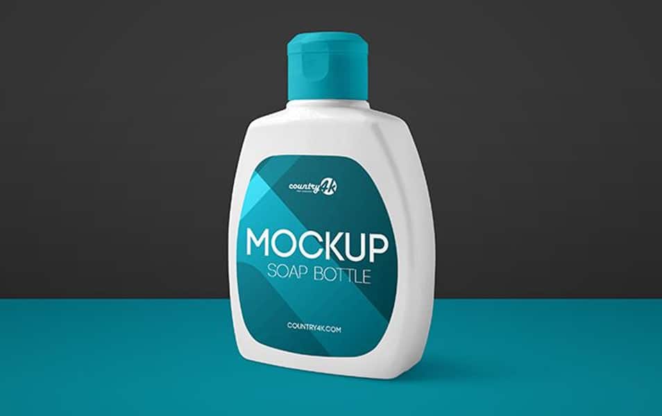 Free Soap Bottle MockUp