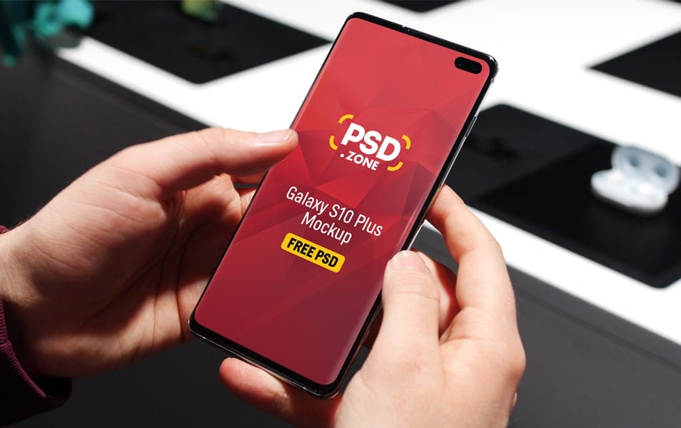 Galaxy S10 Plus Phone Mockup