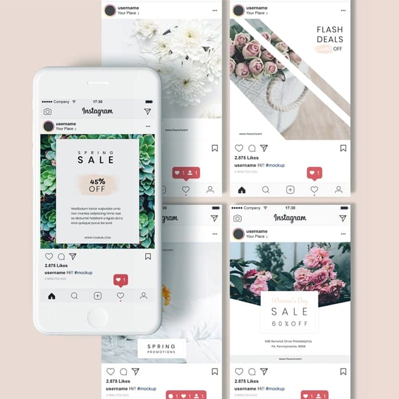 Instagram Screen Mockup